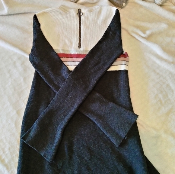 Free People Color Block Mid Dress - Picture 6 of 8